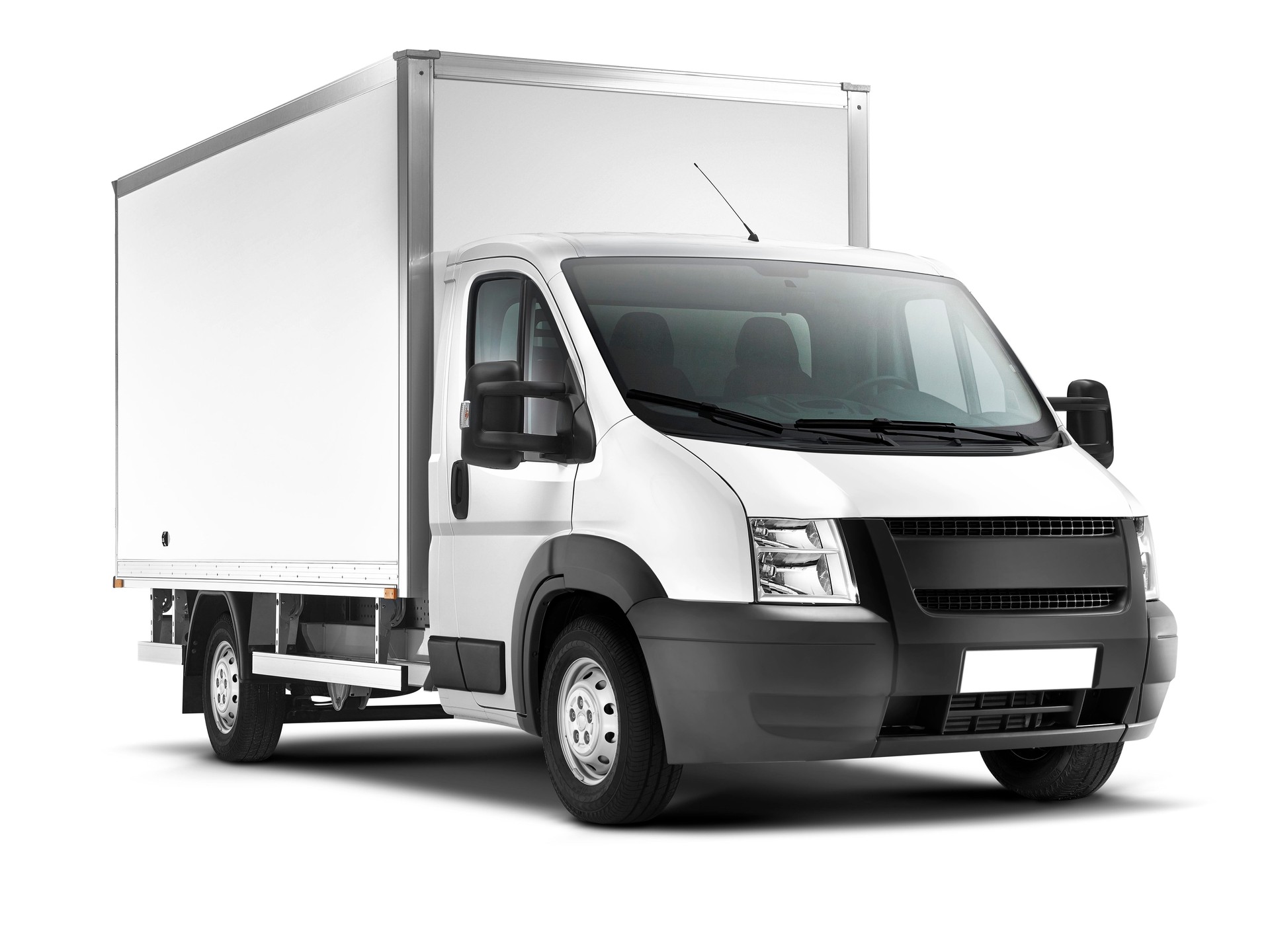 Delivery Van (isolated with clipping path)